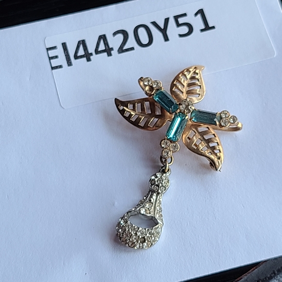 Unique Brooch For Sale Baby Blue stones - Picture 5 of 13